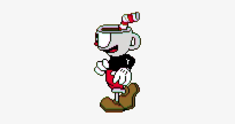 Рисунки по клеточкам cuphead