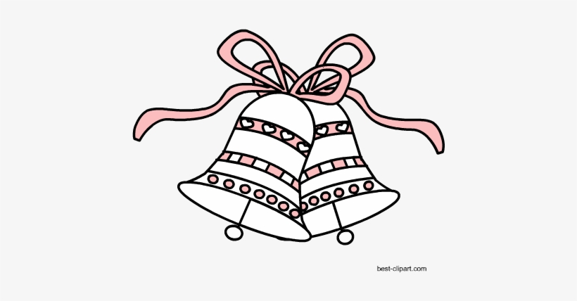 Free Wedding Bells Clipart In Png Format - Wedding Images In Line Art, transparent png #433983