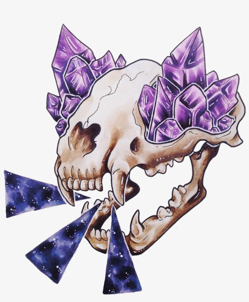 Catffeine Pop Art Skull - Skull Pop Art Png, transparent png #434140