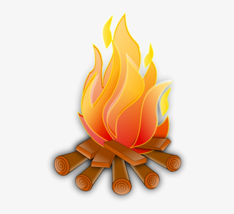 Fire Camp Theme Clipart Free - Fire Clipart, transparent png #434690