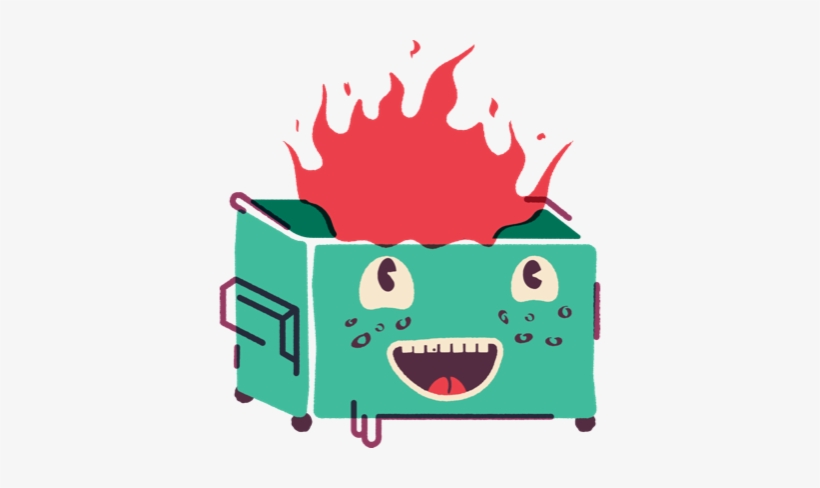 Jubilant Dumpster Fire - Dumpster Fire Clip Art, transparent png #435010