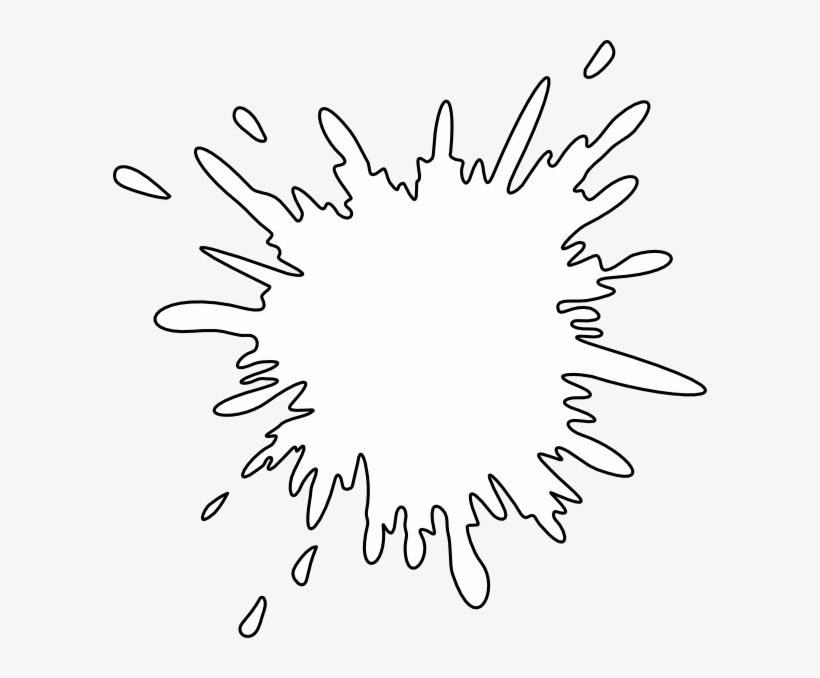 Paint Splash Black Png - Paint, transparent png #435094