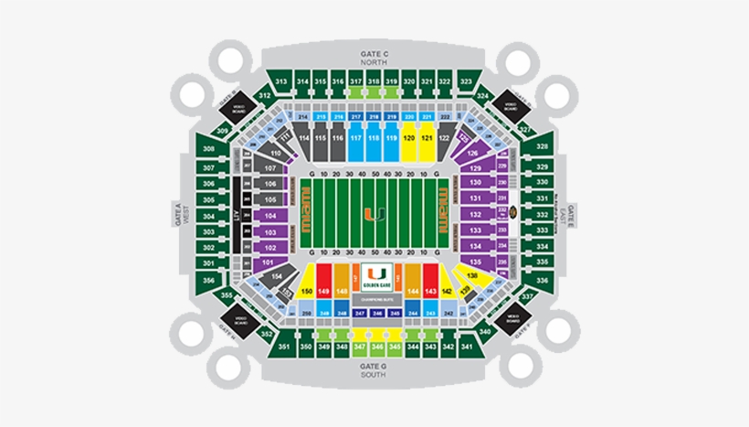Pittsburgh Panthers Football At Miami Hurricanes Football - Hard Rock Stadium, transparent png #435186