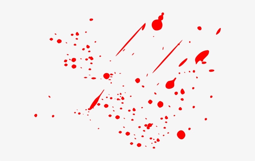 Black Paint Splatter Clipart - Red Paint Splatter Png, transparent png #435220