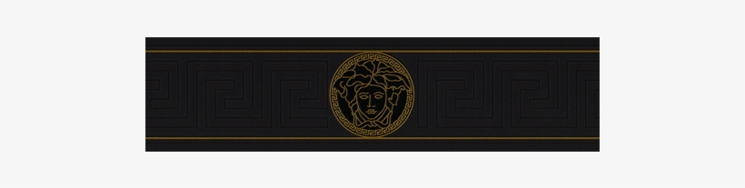 Versace Border Png - Versace Greek Key Wallpaper Border (black/gold) 93522-1b, transparent png #435274