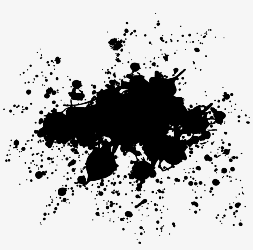 Black Paint Splatter Transparent Download - Blood Splatter, transparent png #435438