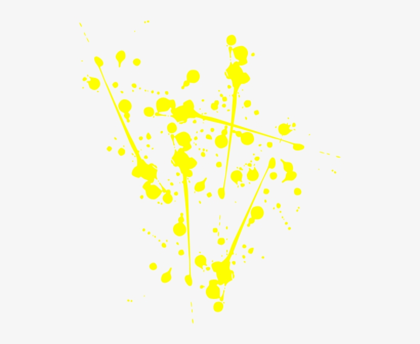 Yellow Paint Splat Clip Art At Clker Com Vector Clip - Yellow Paint Splatter On Black, transparent png #435444
