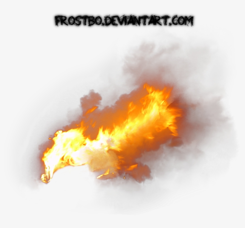 Fire Stock 08 By Frostbo - Fire And Smoke Png, transparent png #435594