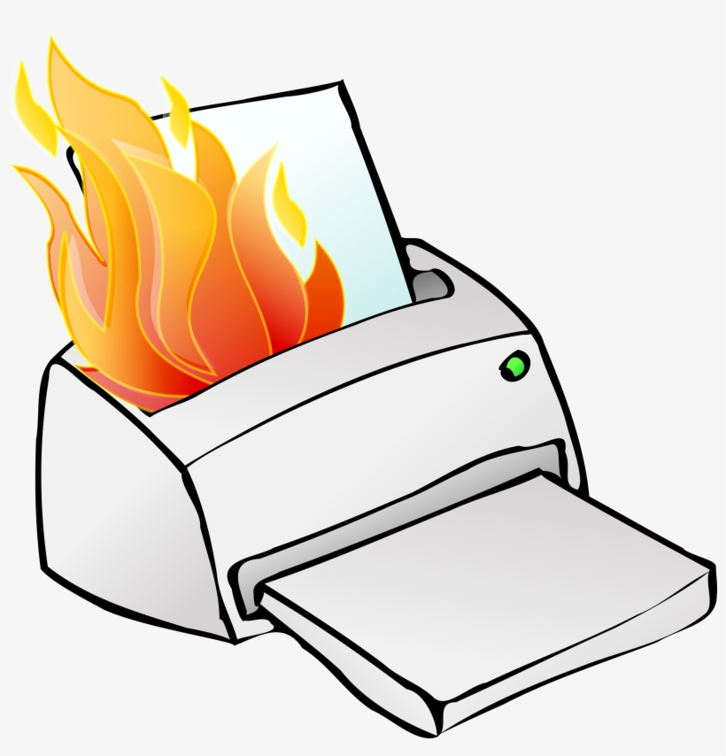 This Free Icons Png Design Of Printer On Fire, transparent png #435981