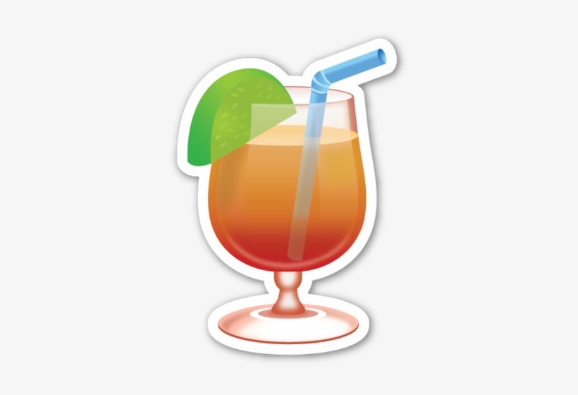 Tropical Drink Emoji Tumblr Png, Emoji Emoticons, Smileys, - Tropical Drink Emoji Png, transparent png #436085