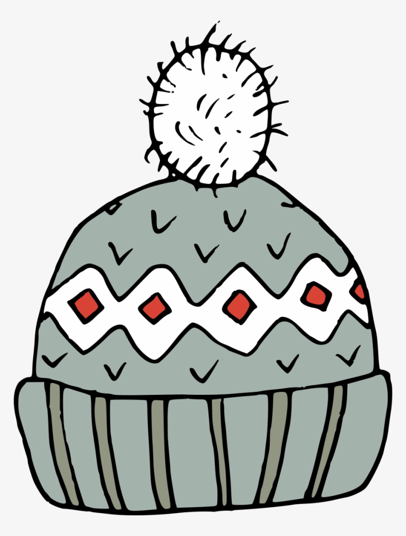 Hand Painted A Gray Hat Winter Transparent Decorative - Hat, transparent png #436091