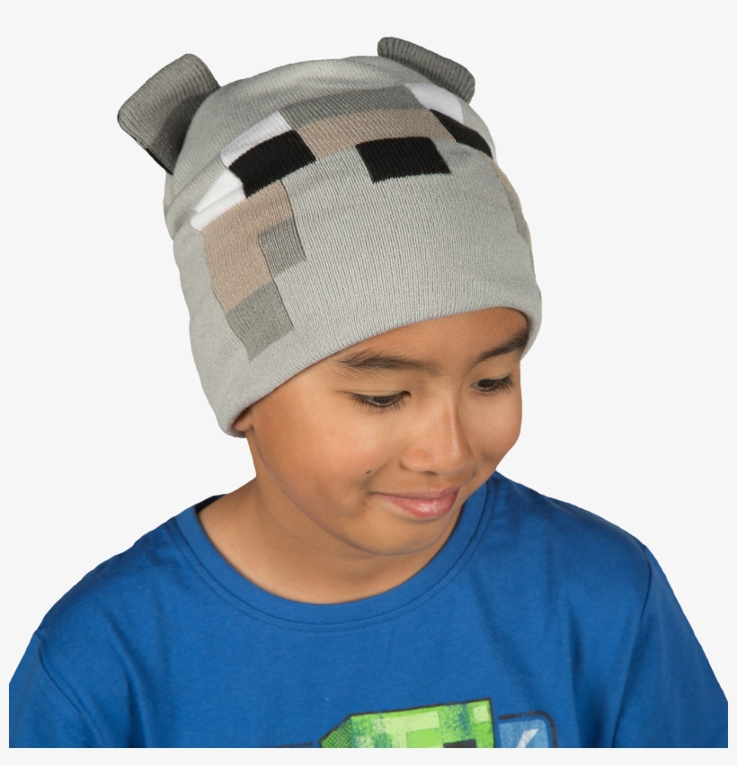 Kid Raging Png Clipart Freeuse Library - Minecraft Wolf Knit Hat, transparent png #436140