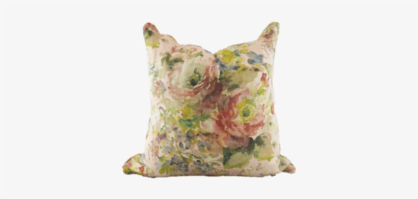 Watercolor Floral Pillow - Cushion, transparent png #436163