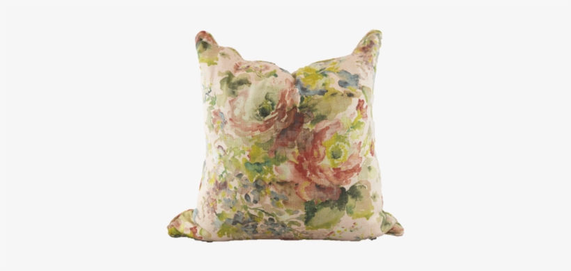 Watercolor Floral Pillow - Cushion, transparent png #436163