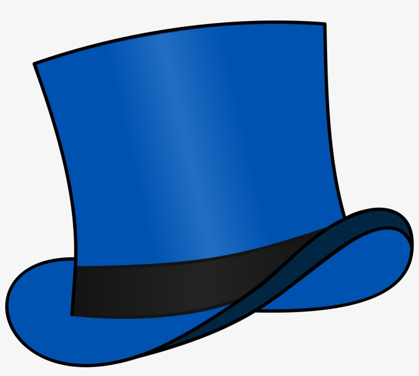 This Free Icons Png Design Of Top Hat Blue, transparent png #436185