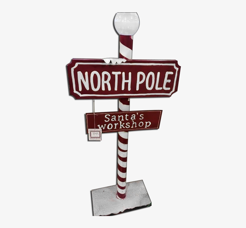 North Pole Sign - North Pole, transparent png #436186