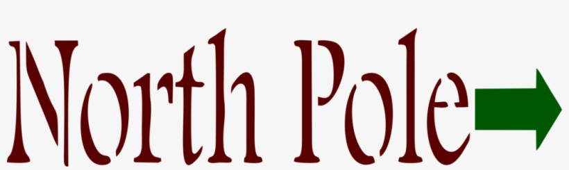 North Pole Sign Stencil - North Pole Stencils, transparent png #436230