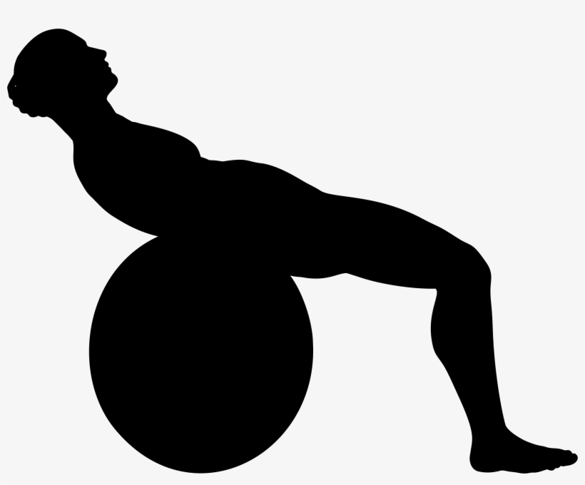 Fitness Vector Physical - Exercise Ball Silhouette, transparent png #436542