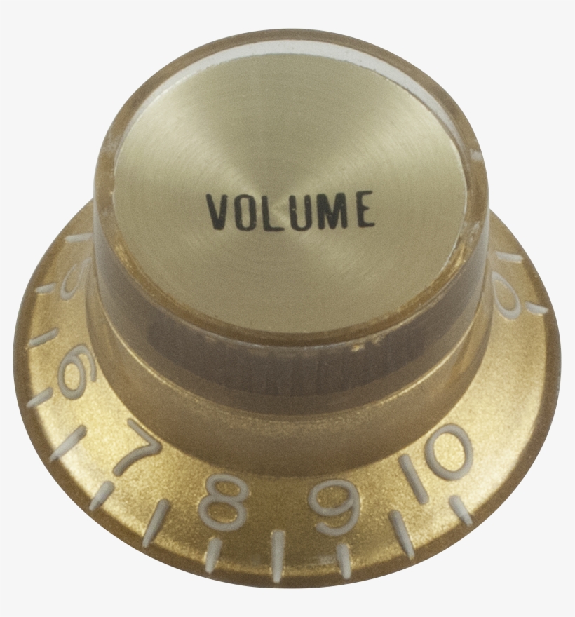 Top Hat, Gold With Gold Cap, Gibson Style Image - Gibson Knob Tone, transparent png #436641