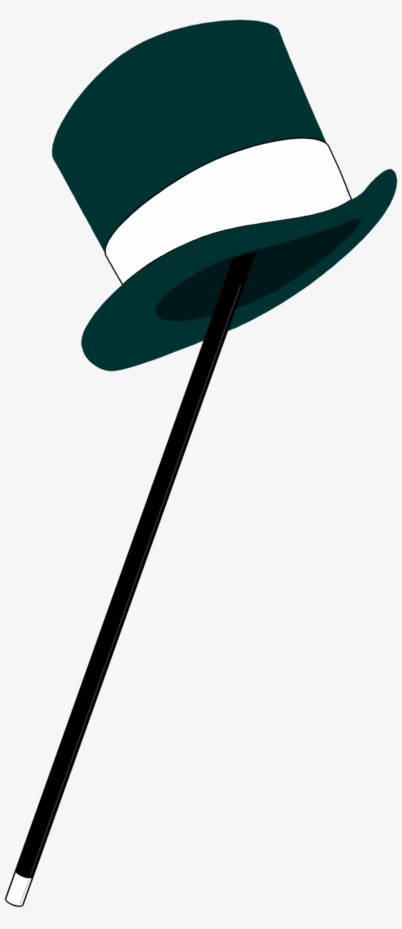 Cane Drawing Top Hat Clip Art Freeuse - Top Hat & Cane, transparent png #436759