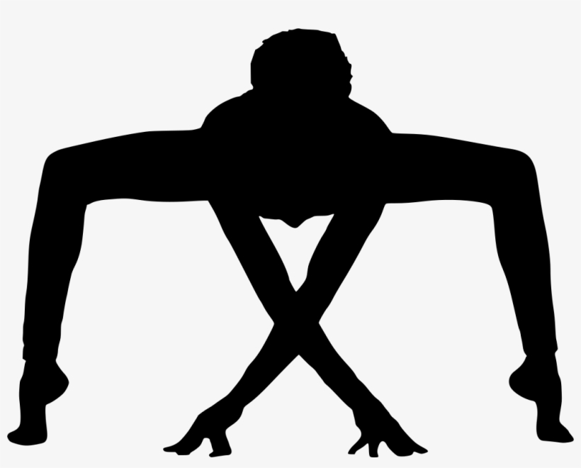 Silhouette Yoga Male Physical Fitness - Male Silhouette, transparent png #437128