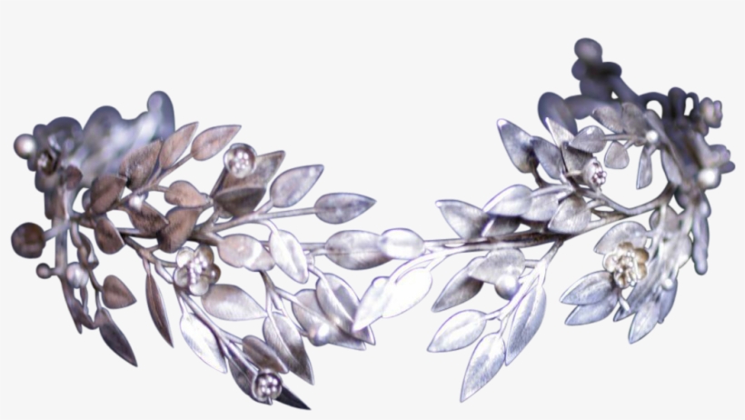 Bridal Crown Leaf Tiara - Silver Leaf Crown Png, transparent png #437132