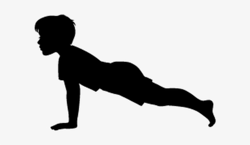 Kids Clipart Fitness - Kids Fitness Silhouette, transparent png #437152