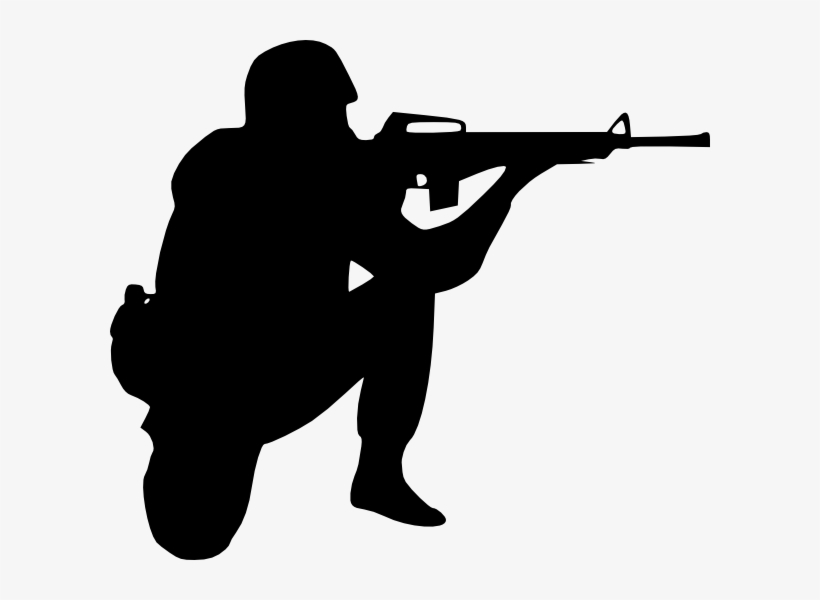Military Clipart Silhouette - Army Clipart, transparent png #437186