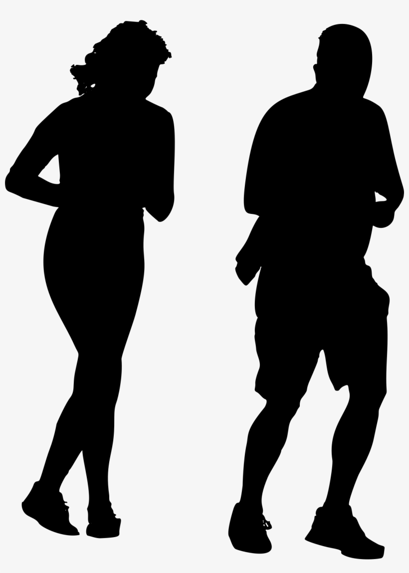 This Free Icons Png Design Of Jogging Couple Silhouette, transparent png #437235