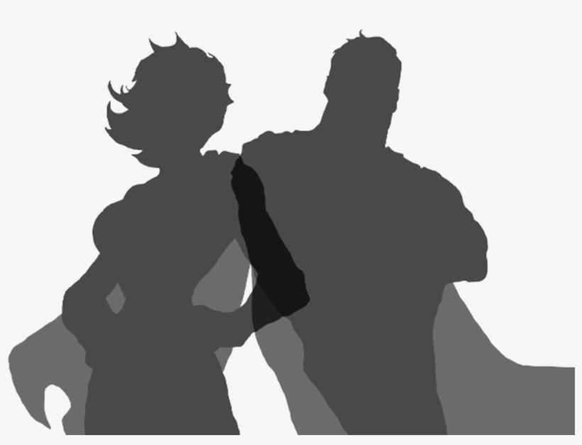 With Great Fitness Comes Great Responsibility - Superhero Shadow Png, transparent png #437370