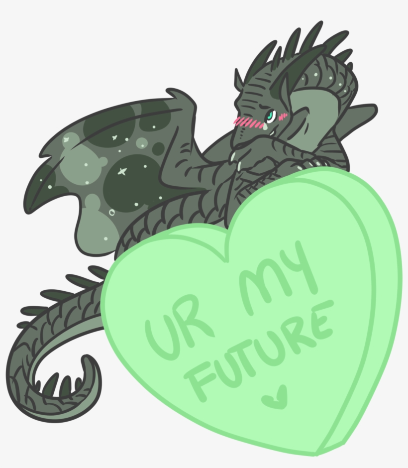 Wof Sideblog Made A Goofy Little Candy-heart Valentine - Cartoon, transparent png #437488