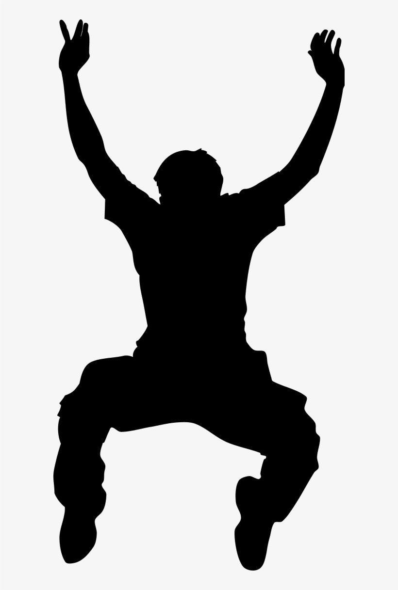 Boy Jumping Silhouette Png, transparent png #437492