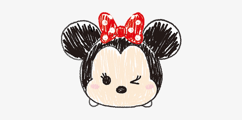 Minnie Mouse Tsum Tsum Drawing, transparent png #437543