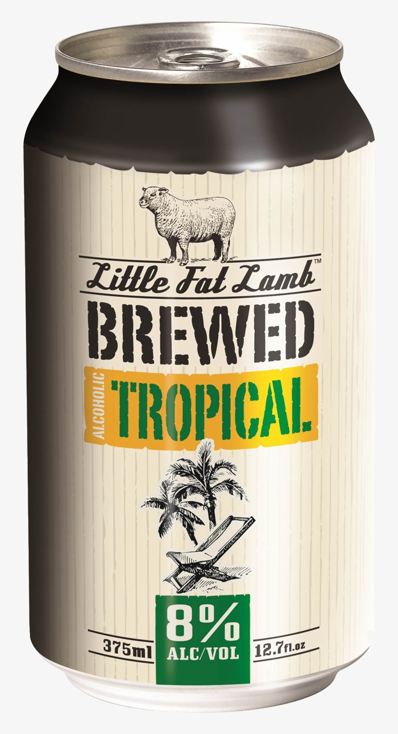 Little Fat Lamb Brewed Tropical Cans 10 Pack 375ml - Caffeinated Drink, transparent png #437678