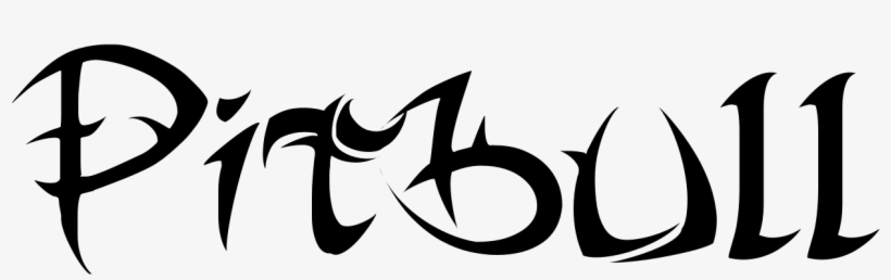 Pitbull Tattoos - Tribal Font, transparent png #438450