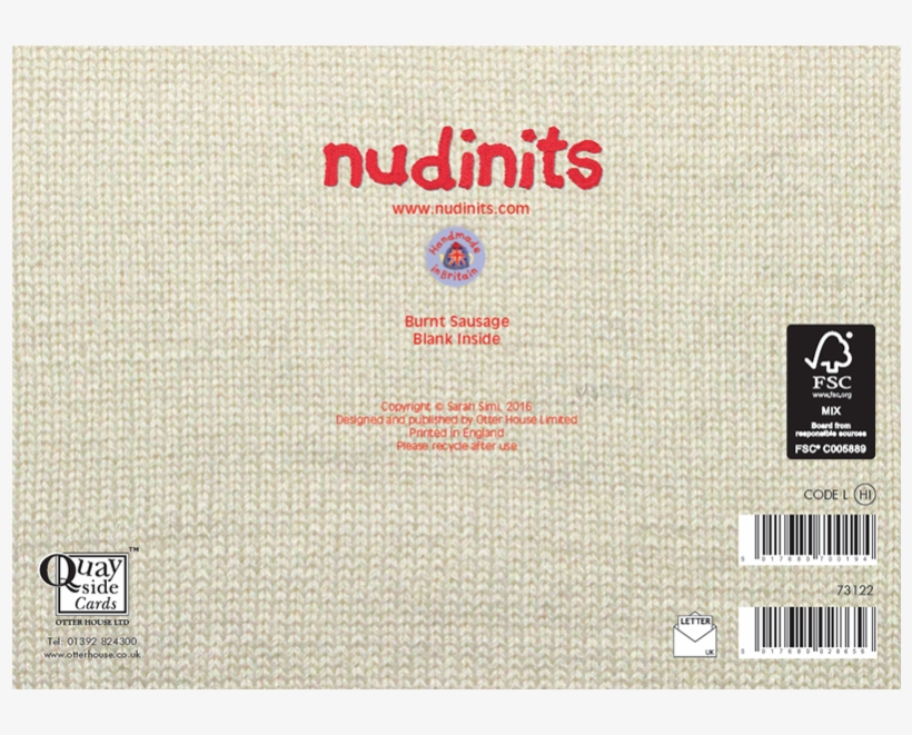 Nudinits 'burnt Sausage' Greeting Card - Carousel Nudinits Kalender 2018, transparent png #438978