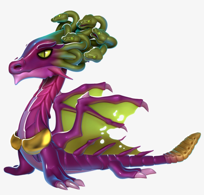 Medusa Dragon, transparent png #439203