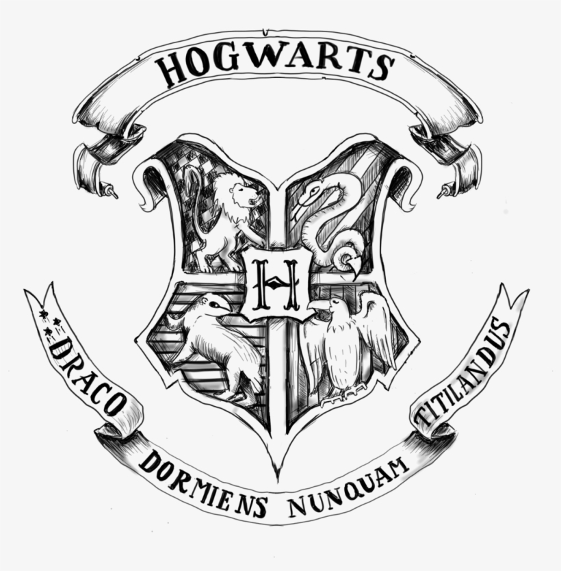 Picture Transparent Library Hogwarts Crest At Getdrawings - Hogwarts Logo Png, transparent png #439365
