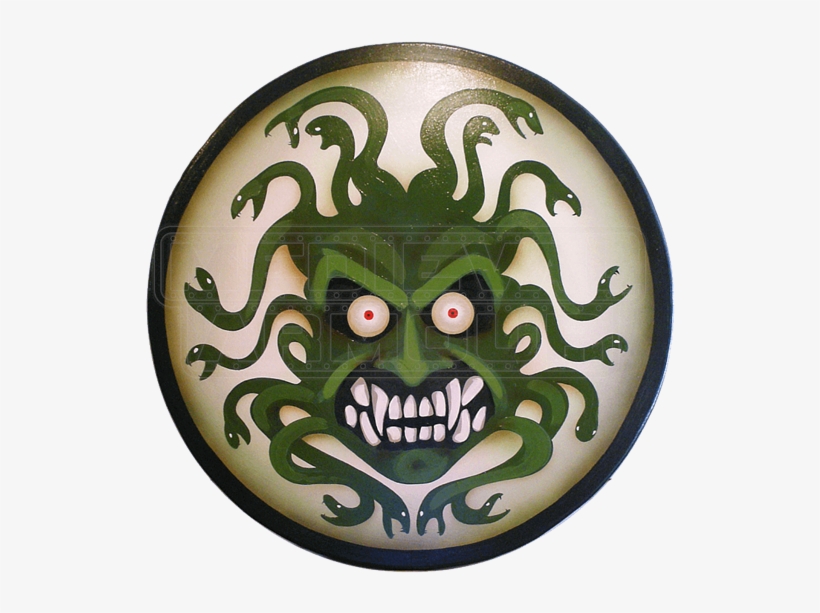 Wooden Greek Medusa Shield - Ancient Greek Army Shield, transparent png #439651