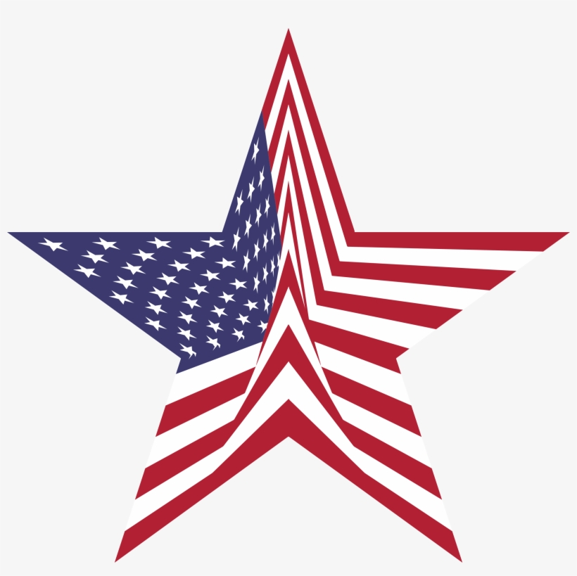 America Flag Star Picture Transparent - Flag Of The United States, transparent png #439784