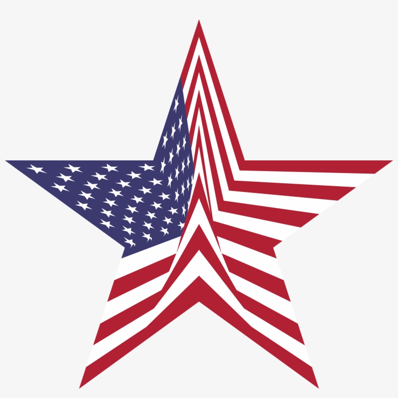 America Flag Star Picture Transparent - Flag Of The United States, transparent png #439784