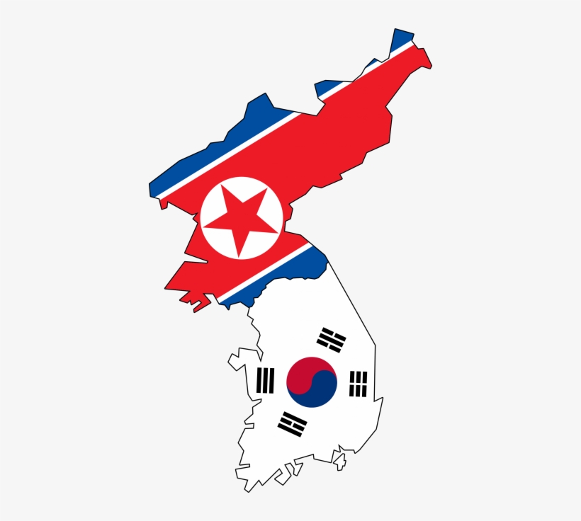 How To Set Use North South Korea Flag Map Clipart, transparent png #439836
