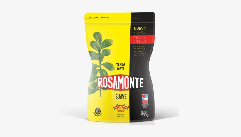 Rosamonte Cierre Zipper Suave - Rosamonte Elaborada Con Palo Doypack 0,25kg, transparent png #4300090