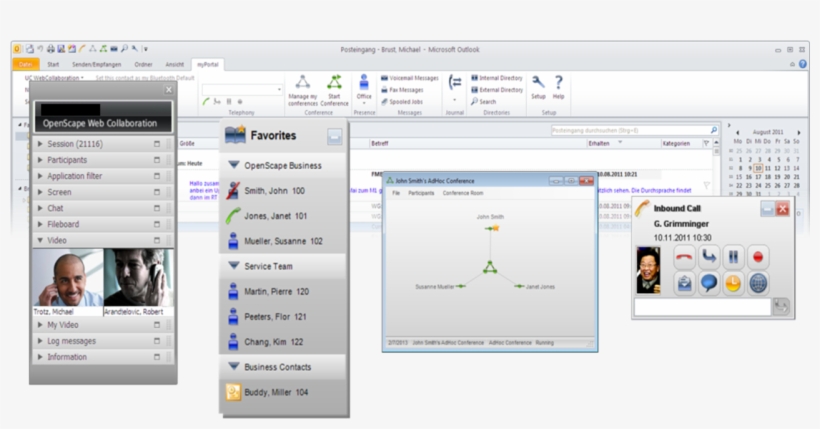 1280px-osbiz Myportal Outlook 1 - Licencia Openscape Business V1 Myportal Para Outlook, transparent png #4300169