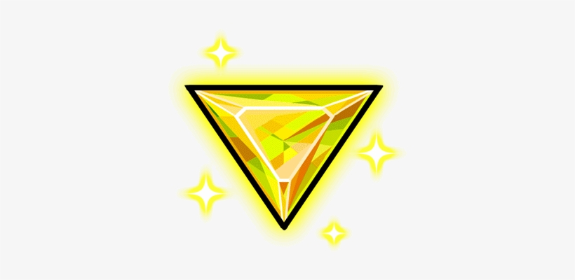 Yellow Diamond - Vaporwave Triangle Png, transparent png #4300306