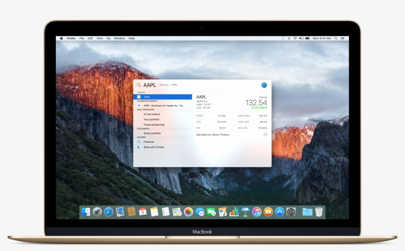 Os X El Capitan Spotlight Image - Osx 10.11, transparent png #4300640