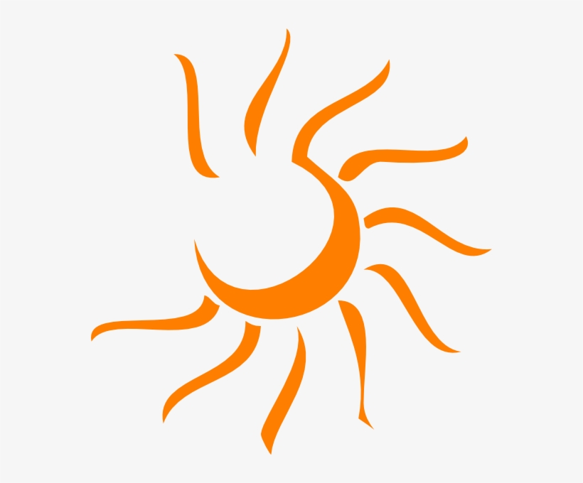 Sun Clip Art At Clker - Orange Sun Clipart, transparent png #4301054