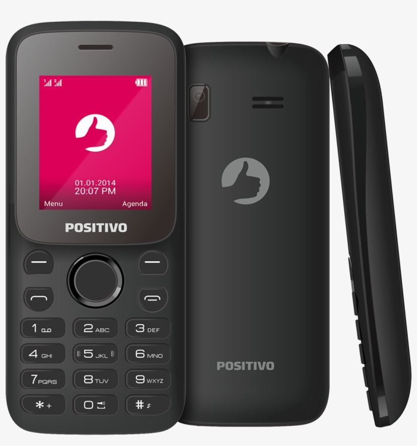 Celular Positivo P25 Preto Dual Chip Com Câmera - Positivo Informatica, transparent png #4301265