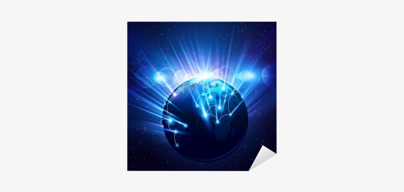 Planet Earth In The Bright Rays Of Light - Earth, transparent png #4301386