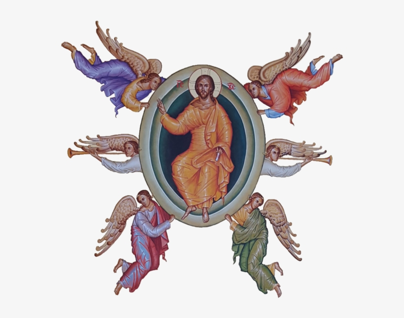 Icon Of The Ascension Of Our Lord - Ascension Of Christ Icon, transparent png #4301791
